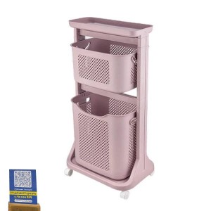 سبد رخت چرک لیمون مدل 2 طبقه کد RM48