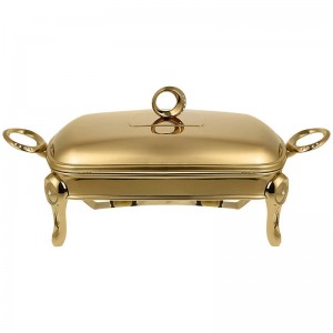 سوفله خوری طلایی مستطیل