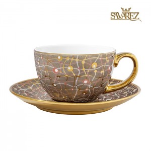 سرویس چایخوری ساوارز طرح توپاز نسکافه ای