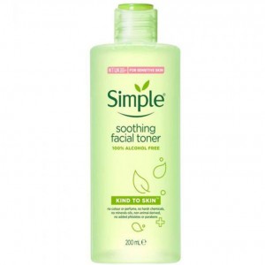 تونر آرامش بخش صورت سیمپل مدل Soothing Facial Toner مناسب انواع پوست حجم 200 میلی لیتر
