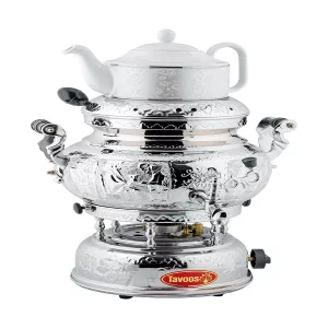 سماور گازی طاووس مدل ترموکوبل دار ظرفیت 10 لیتر