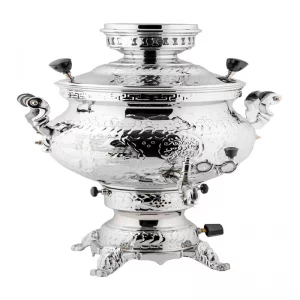 سماور زغالی طاووس مدل خمره ای کد 121-3 گنجایش 10 لیتر