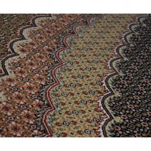فرش ماشینی پاتریس طرح ریزماهی زمینه سرمه ای 1050 شانه