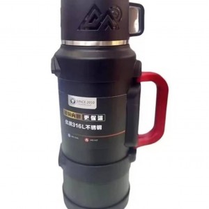 فلاسک کوهنوردی لیوان دار دسته دار SAFE ظرفیت  4 لیتر