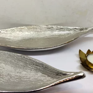 استند ظرف شیرینی خوری برگ خرما دو قلو