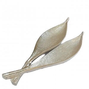 استند ظرف شیرینی خوری برگ خرما دو قلو