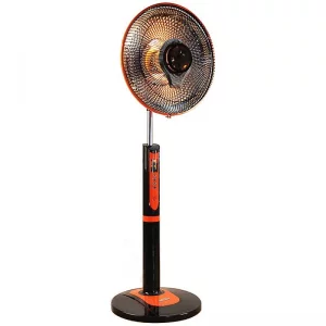 بخاری برقی هالوژنی فن دار LED دار ارشیا مدل کلاسیک SH-1441A كنترل دار