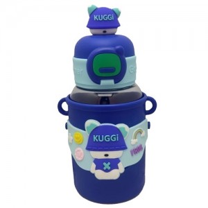 قمقمه کودک مدل نی دار بند دار طرح خرس