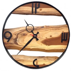 ساعت روستيك چوبي قطر 40 مدل M 020
