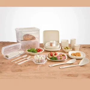 سبد پیک نیک 60 پارچه 6 نفره لیمون مدل 10635