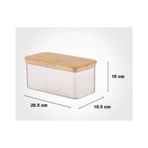 بانکه مستطیل آکرولیک سارینا درب چوبی 3 لیمون کد 2202