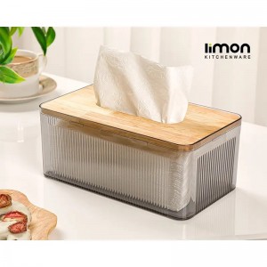 جعبه دستمال رویه چوبی لیمون مدل 237259