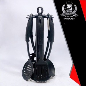سرویس  7 پارچه کفگیر ملاقه کاوه پلاست طرح موشکی