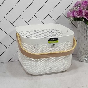 سبد مربع دسته چوبی لیمون مدل : 242359