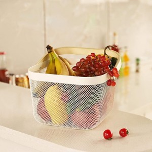 سبد مربع دسته چوبی لیمون مدل : 242359