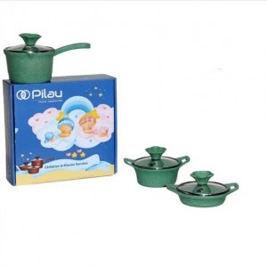 سرویس قابلمه 5 پارچه چدن گرانیتی کودک پیلو (Pilau)