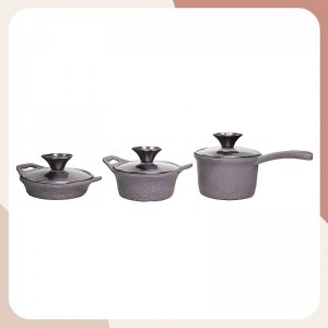 سرویس قابلمه 5 پارچه چدن گرانیتی کودک پیلو (Pilau)
