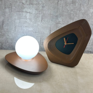 ساعت رومیزی دکوراتیو مثلث منحنی بِتُنی  راچین مدل 1160