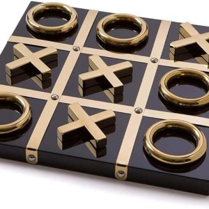 بازی رومیزی تیک تاک مشکی طلایی