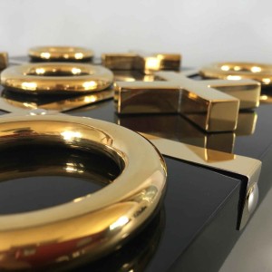 بازی رومیزی تیک تاک مشکی طلایی