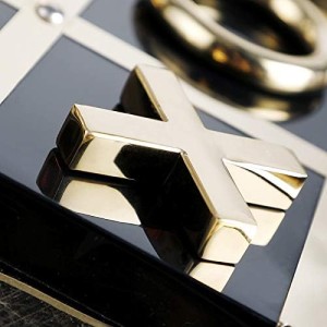 بازی رومیزی تیک تاک مشکی طلایی