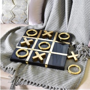 بازی رومیزی تیک تاک مشکی طلایی