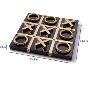 بازی رومیزی تیک تاک مشکی طلایی