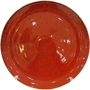 دیس سرامیکی گرد 32 دوریکا قرمز خالدار