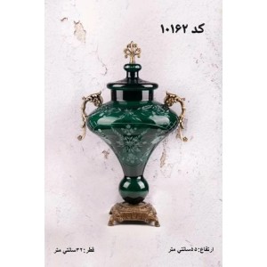شکلات خوری ( جام) دست ساز بلور مدل 10162 سبز