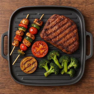 تابه اسیک مربع چدن