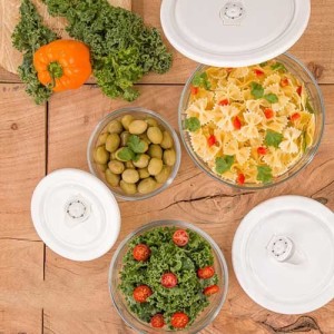 ظرف نگهدارنده لیمون شیشه ای وکیومی تاریخ دار 3سایز کد 123000