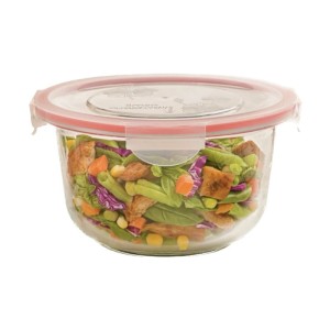 ظرف شیشه ای لیمون گرد درب‌دار 1/2 لیتر کد 207735