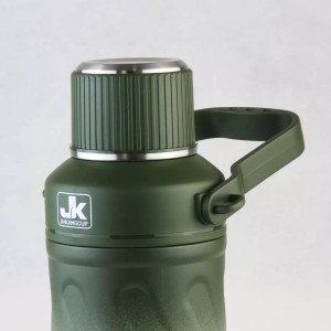 فلاسک دوجداره گرم و سرد ژیاکانگ  JK مدل دسته دار ولیوان دار گنجایش 0.8 لیتر