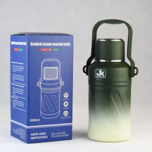 فلاسک دوجداره گرم و سرد ژیاکانگ  JK مدل دسته دار ولیوان دار گنجایش 0.8 لیتر