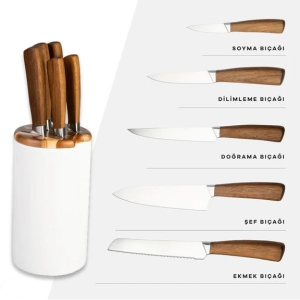 سرویس چاقو آشپزخانه 6 پارچه کاراجا مدل Foolproof