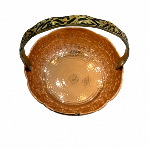 سبد میوه خوری مسی مدل لب چین