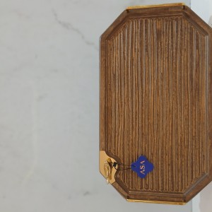 سینی شش‌ضلعی آسا مدل دریا طلایی