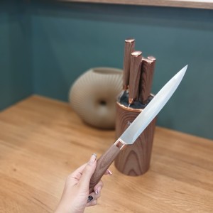 سرويس چاقو 7پارچه پرارين مدل چوب