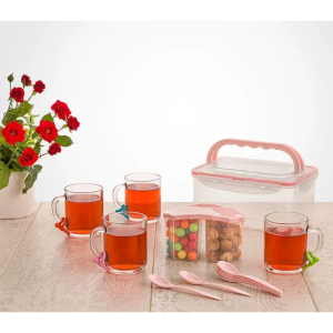 ست چای خوری چهارنفره دسته دار لیمون کد محصول : 178