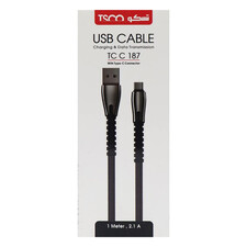 کابل تبدیل USB به USB-C تسکو مدل TCC 187 طول 1 متر