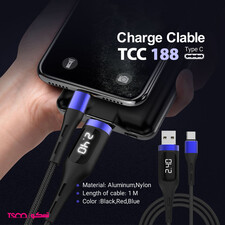 کابل تبدیل USB به USB-C تسکو مدل TC C188 طول 1 متر