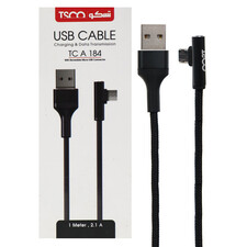 کابل تبدیل USB به microUSB تسکو مدل TC-A184 طول ۱ متر