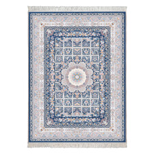 فرش محتشم مرجان زمینه اطلسی