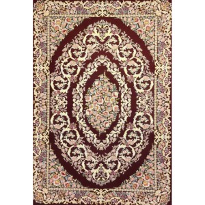 پک 2عددی  فرش پاتریس گلگون زرشكي