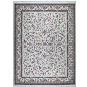 فرش  پاتریس افشان سی گل کرم ۱۵۰۰ شانه (ارسال رایگان)