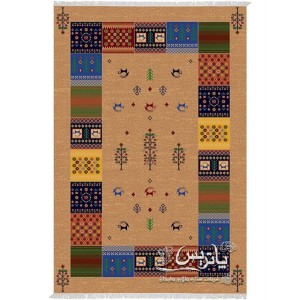 فرش گلیم پاتریس صحرا شکلاتی ۴۰۰ شانه