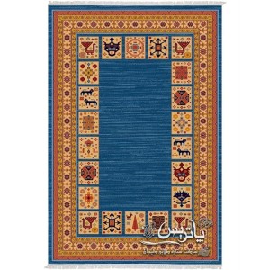 فرش گلیم پاتریس نیلگون آبی ۴۰۰ شانه