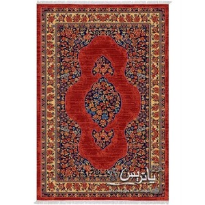 فرش گلیم پاتریس گلسرخ عنابی ۴۰۰ شانه