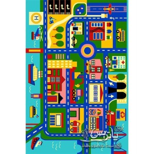 فرش گلیم پاتریس شهر آبی ۴۰۰ شانه