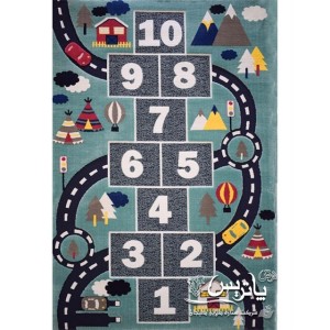 فرش گلیم پاتریس کارتینگ سبز ۴۰۰ شانه